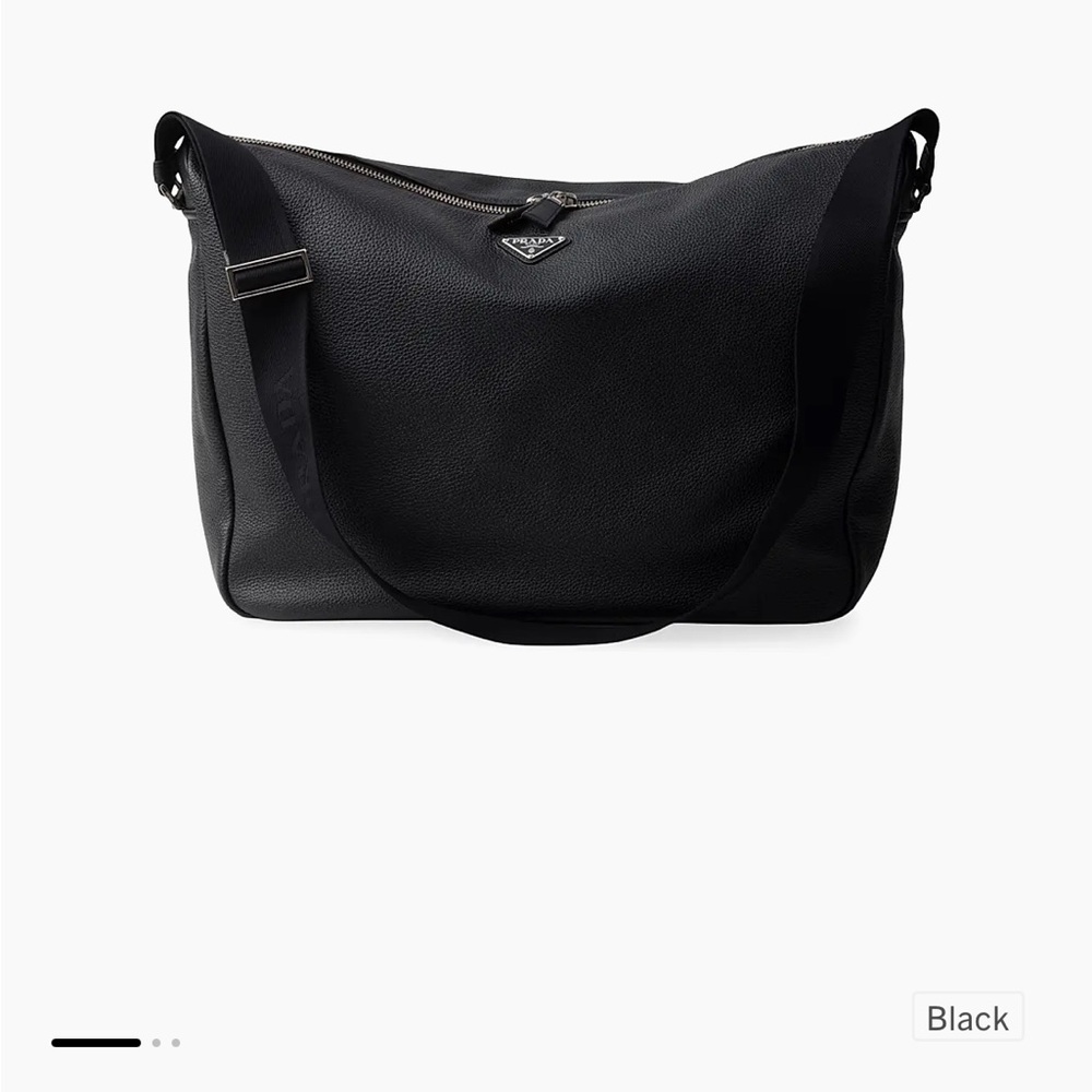 NWT PRADA Black Messenger Bag Adjustable Strap- certificate of authenticity